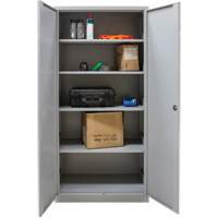 Armoires de rangement Hi-Boy, Acier, 4 Tablettes, 72" h x 36" la x 18" P, Gris Waymarc Industries Inc