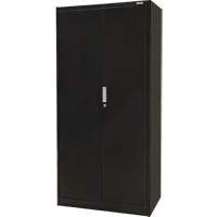 Hi-Boy Storage Cabinet, Steel, 4 Shelves, 72" H x 36" W x 18" D, Black Waymarc Industries Inc