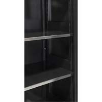 Hi-Boy Storage Cabinet, Steel, 4 Shelves, 72" H x 36" W x 18" D, Black Waymarc Industries Inc