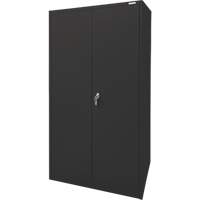 Storage Cabinet, Steel, 4 Shelves, 78" H x 36" W x 24" D, Black Waymarc Industries Inc