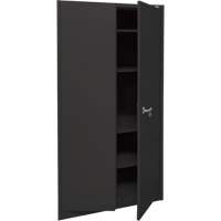 Storage Cabinet, Steel, 4 Shelves, 78" H x 36" W x 24" D, Black Waymarc Industries Inc