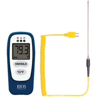 Food Thermometer with HACCP Check, Contact, Digital, -83.2 - 1999°F (-64 to 1400°C) Waymarc Industries Inc