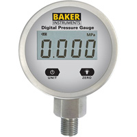 B5000 Series Pressure Gauge, 2-1/2" , 0 - 103.4 kPa/0 - 15 psi/0 - 416 in. w.c., Bottom Mount, Digital Waymarc Industries Inc