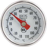 1" Dial Thermometer Celsius Only with Calibration Sleeve, Contact, Analogue, 0.4-230°F (-18-110°C) IC665 | Waymarc Industries Inc