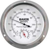 Dial Thermo-Hygrometer, 0% - 100% RH, 30 - 250°F (0 - 120°C) Waymarc Industries Inc