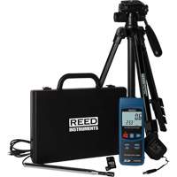 Thermo-an&eacute;mom&egrave;tre &agrave; fil chaud, Enregistrement des donn&eacute;es, Gamme de v&eacute;locit&eacute; d'air de 0,2 - 25,0 m/sec Waymarc Industries Inc