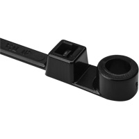 1-Piece Screw Mount Cable Ties, 12-2/5" Long, 50 lbs. Tensile Strength, Black Waymarc Industries Inc