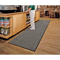 ColorStar Matting, Wiper, 3' x 5' x 3/8", Grey Waymarc Industries Inc