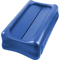 Slim Jim&reg; Waste Receptacle Lid, Swing Lid, Plastic, Fits Container Size: 22" x 11" Waymarc Industries Inc