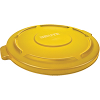 Couvercles ronds Brute, Couvercle plat, Plastique/Poly&eacute;thyl&egrave;ne, Convient aux contenants 22" dia. Waymarc Industries Inc
