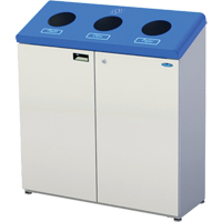 Stand Alone Recycling Stations, Bulk, Steel, 53.1 US Gal. JD129 | Waymarc Industries Inc