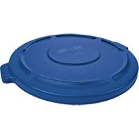 Couvercle rond pour poubelle Brute, Couvercle plat, Plastique, Convient aux contenants 22-1/4" dia. Waymarc Industries Inc