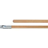 Breakaway Handle, Wood, Bolt-On Tip, 60" Length Waymarc Industries Inc