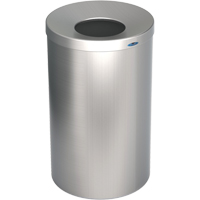 R&eacute;cipient &agrave; d&eacute;chets pour halls, Acier inoxydable, 33 gal. US Waymarc Industries Inc