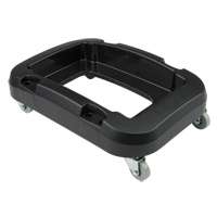 Recycling & Waste Receptacle Dolly, Polypropylene, Black, Fits: 17-1/4" x 12-1/2" Waymarc Industries Inc