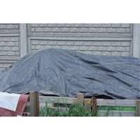 Tarp, Light Industrial Duty, Black, 6' x 8' x 8 mils Waymarc Industries Inc