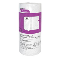 Pro Select™ Kitchen Towel Roll, 2 Ply, 250 Sheets/Roll, 8" W, 11" L x JI385 | Waymarc Industries Inc