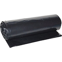 Garbage Bags, Oxo-Degradable, Strong, 0.8 mils Thick, Box of 150, Black JI402 | Waymarc Industries Inc