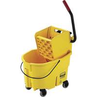 WaveBrake<sup>®</sup> Mop Bucket and Wringer, Side Press, 6.5 US Gal. (26 Quart), Yellow JK661 | Waymarc Industries Inc