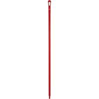 Ultra Hygiene Handle, Broom/Scraper/Squeegee, Red, Ergonomic, 59" L Waymarc Industries Inc