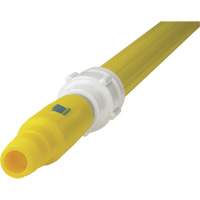Deck Scrub Handle, Brush/Pad Holder, Yellow, Telescopic, 62"-113" L Waymarc Industries Inc