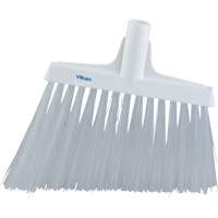 Angle Broom Head, X-Coarse Bristles, 12", Polyester, White Waymarc Industries Inc