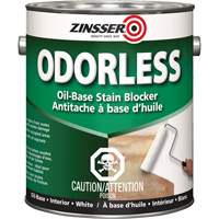 Appr&ecirc;t inodore &agrave; base d'huile qui bloque les taches, Blanc, Tr&egrave;s mat, 3,78 L, Gallon Waymarc Industries Inc