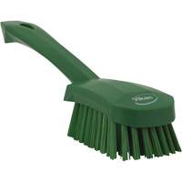Short-Handled Churn Brush, Stiff Bristles, 10" Long, Green Waymarc Industries Inc