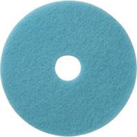 Luster Lite Floor Pads, 19", Burnishing, Light Blue Waymarc Industries Inc