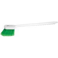 Long Handle Detail Brush, 20" L, PVC Bristles, Green Waymarc Industries Inc
