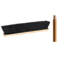 Push Broom with Handle, 18", Medium, Tampico Bristles Waymarc Industries Inc