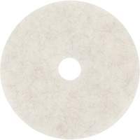 Natural Blend Pad, 17", Burnishing, White Waymarc Industries Inc