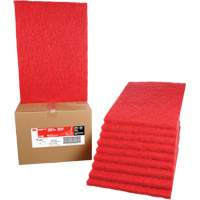 Carpet Bonnet Pad, 14" x 20", Buffing/Cleaning, Red Waymarc Industries Inc