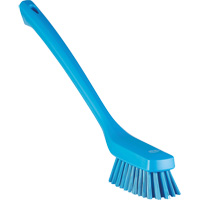 Narrow Long-Handle Cleaning Brush, Stiff Bristles, 16-1/2" Long, Blue Waymarc Industries Inc