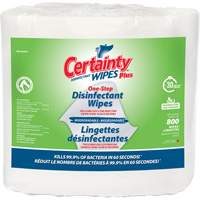 Biodegradable Plus Disinfectant Wipes, 7-9/10" x 5-9/10", 800 Count JO098 | Waymarc Industries Inc