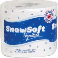 Papier hygiénique de première qualité Snow Soft<sup>MC</sup>, 2 Pli, 600 Feuilles/Rouleu, Longueur 145', Blanc JO164 | Waymarc Industries Inc