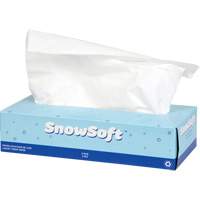 Papier-mouchoir de première qualité Snow Soft<sup>MC</sup>, 2 pli, 7,4" lo x 8,4" la, 100 feuilles/boîte JO166 | Waymarc Industries Inc