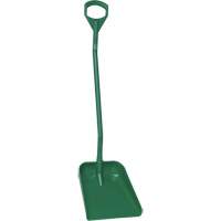 Ergonomic Large Blade Shovel, 51" Length, Plastic, Green Waymarc Industries Inc