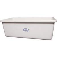 Transport Storage Tub, Plastic, White Waymarc Industries Inc
