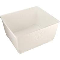 Aero-Tote Tub with Drain Plug, Plastic, White Waymarc Industries Inc