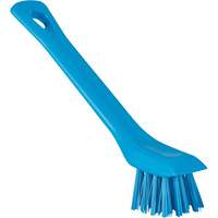 Brosse avec rebord grattoir, Soies Ferme, Longueur de 6", Bleu Waymarc Industries Inc