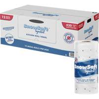 Snow Soft™ Signature Kitchen Towel Roll, 2 Ply, 420 Sheets/Roll, 4.5" W, 11" L x JP484 | Waymarc Industries Inc