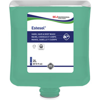 Estesol<sup>®</sup> Hand, Hair and Body Cleaner, 2 L, Rain Forest, Plastic Cartridge JP515 | Waymarc Industries Inc