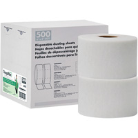 TrapEze&reg; Double Roll Disposable Dusting Sheets, Polyester, White Waymarc Industries Inc