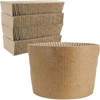 Kraft Coffee Cup Sleeves, Paper, 12 oz. - 20 oz., Brown JP924 | Waymarc Industries Inc