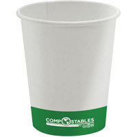 Single Wall Hot/Cold Compostable Paper Cups, 8 oz., Multi-Colour JP927 | Waymarc Industries Inc