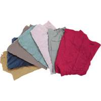 Recycled Material Wiping Rags, Fleece, Mix Colours, 10 lbs. JQ108 | Waymarc Industries Inc