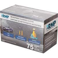 Washable Cleaning Cloths, Microfibre, White Waymarc Industries Inc