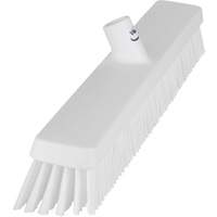 Heavy-Duty Push Broom, Fine/Stiff Bristles, 24", White JQ215 | Waymarc Industries Inc