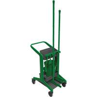 HyGo Mobile Cleaning Station, 30.7" x 20.9" x 40.6", Plastic/Stainless Steel, Green JQ263 | Waymarc Industries Inc